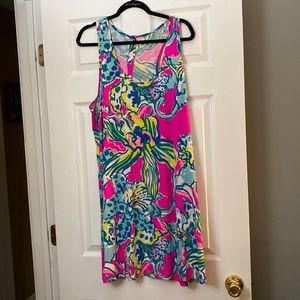 Lilly Pulitzer Melle Dress in Magenta Hottie